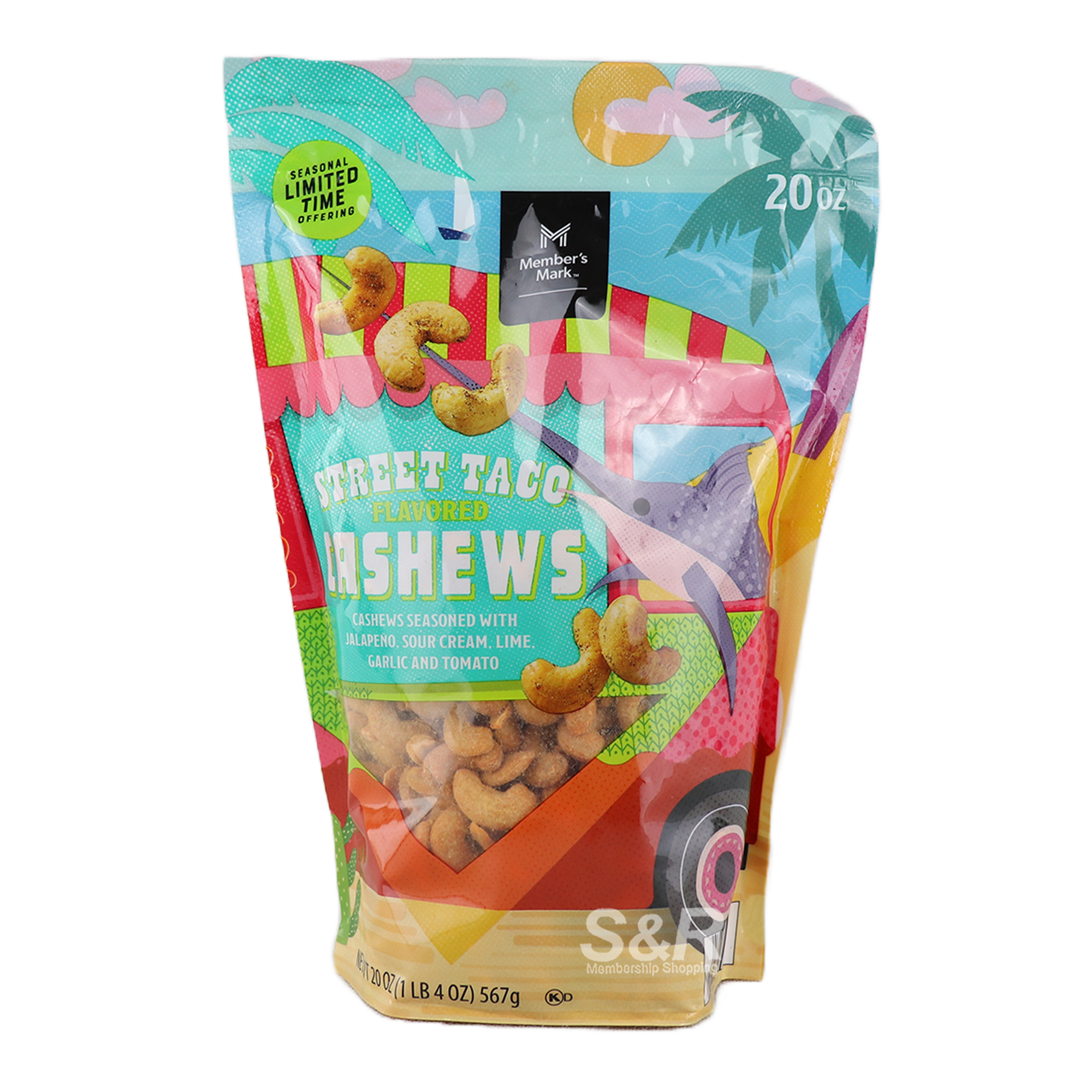 Member's Mark Sweet Taco Flavored Cashews 564g Member's Mark Sweet Taco Flavored Cashews 564g